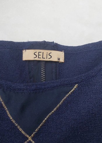 Mavi Kadın Triko Bisiklet Yaka Salaş Kazak - Görsel 4