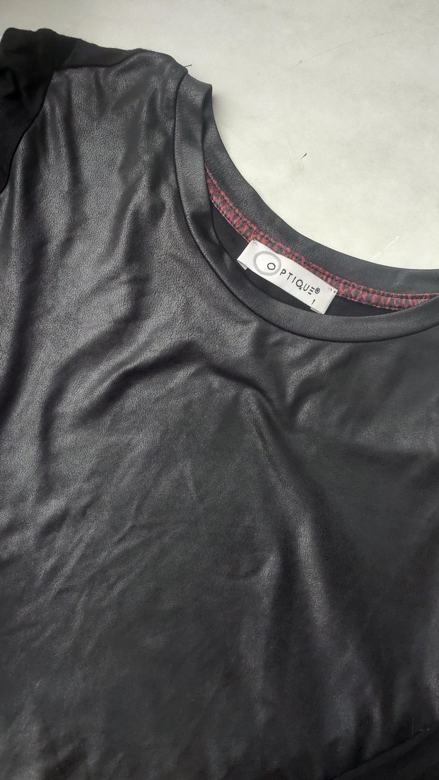 Düğmeli Siyah Süet Uzun Kollu Kadın Gömlek - Görsel 2