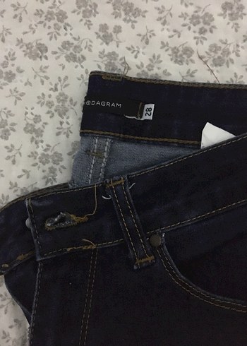 Kadın Lacivert Kot Pantolon - Görsel 2