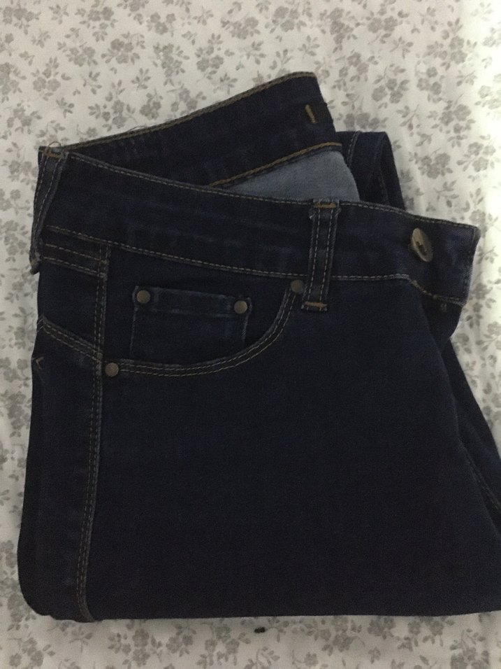 Kadın Lacivert Kot Pantolon - Görsel 4