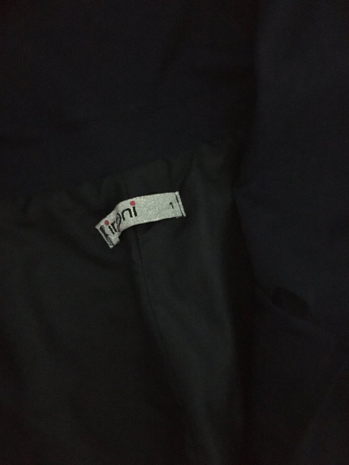 Düğmeli Lacivert trenchcoat - Görsel 2