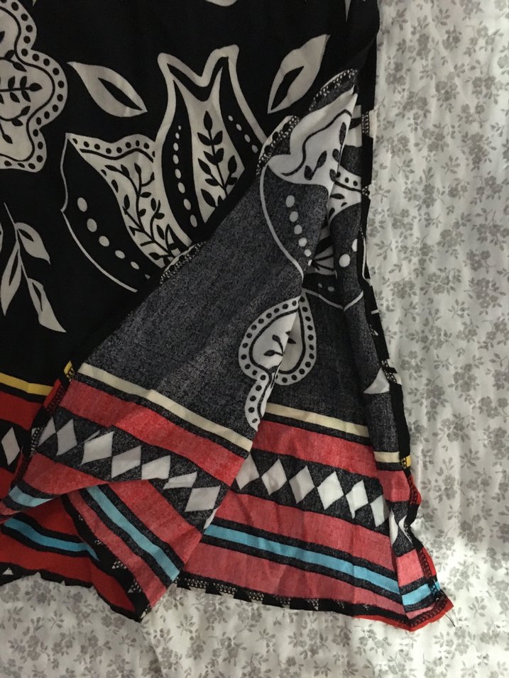 Bohem Çok Renkli Desenli Uzun elbise - Görsel 2