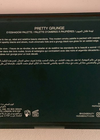Beden Renk Huda beauty pretty grunge