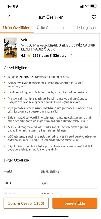 Eliptik bisiklet - Görsel 5