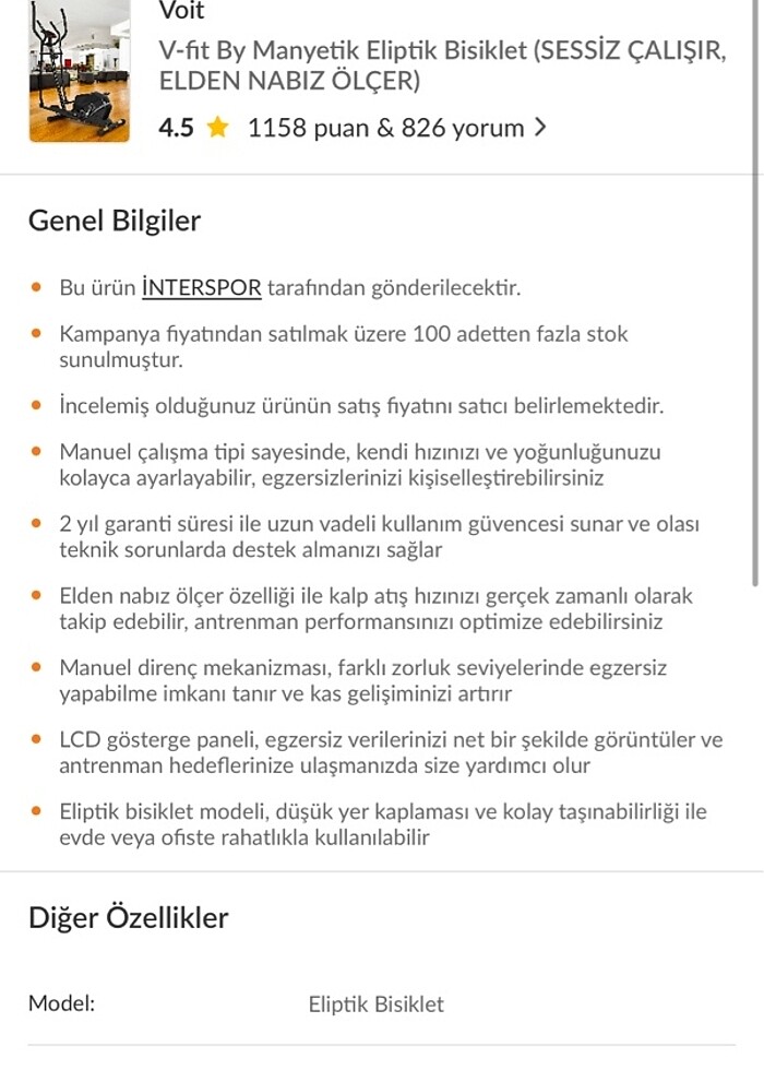 Eliptik bisiklet - Görsel 5