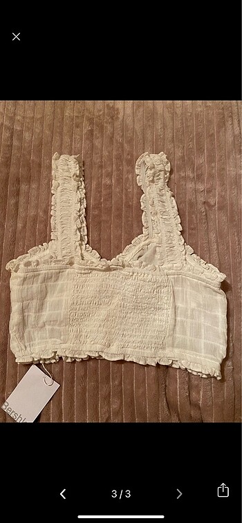 m Beden bershka keten kalım askılı crop