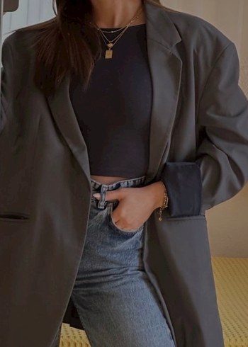 Zara gri ceket - Görsel 2