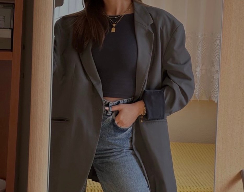 Zara gri ceket - Görsel 2