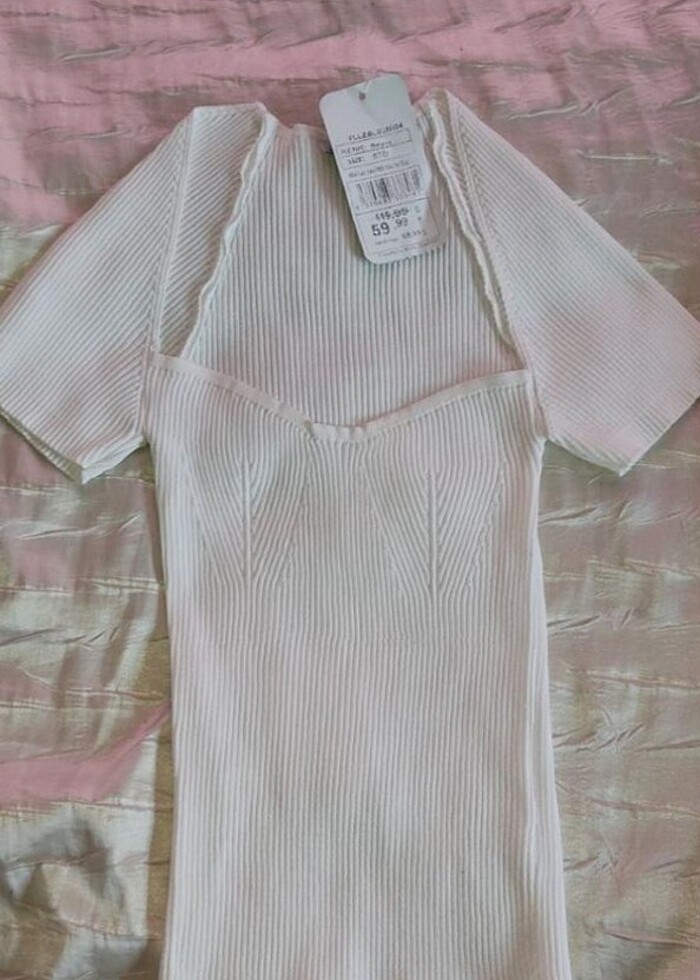 Zara kalp yaka bluz - Görsel 2