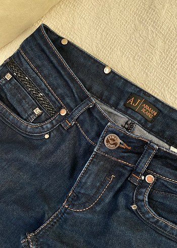 Armani Jeans Koyu Mavi Denim Jean