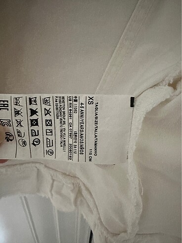 4 Yaş Beden Benetton kot ceket