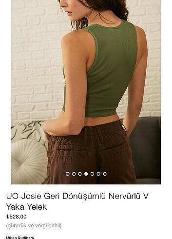 m Beden Urban outfitters v yaka crop