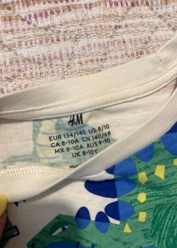 H&M Renkli Baskılı Erkek Çocuk Kısa Kollu Tişört