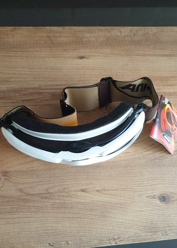 Alpina Beyaz Kayak Gözlüğü Velcro Bantlı - Görsel 3