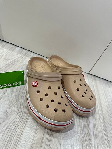 Erkek bej renk crocs terlik