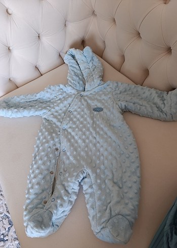 Mavi Erkek Bebek Polar Tulumu