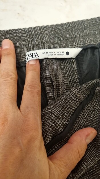 36 Beden Ekose pantalon 