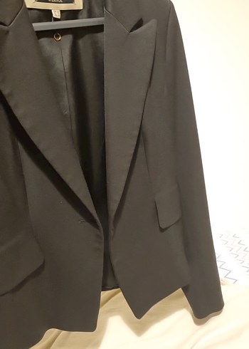 38 Beden Düğmeli Siyah Mini Kadın Blazer Ceket