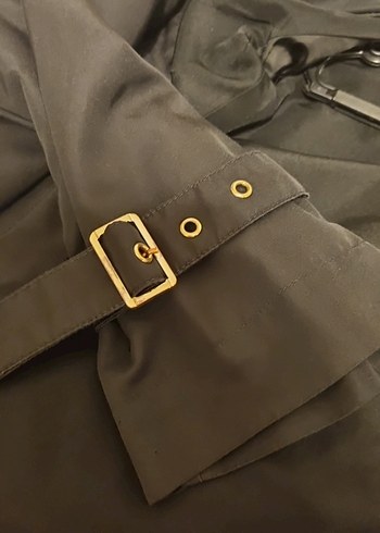 xs Beden siyah Renk Zara Basic Siyah Fermuarlı Kadın Trenckot