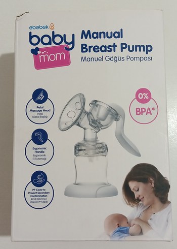 Ebebek Baby Mom Manuel Göğüs Pompası Beyaz