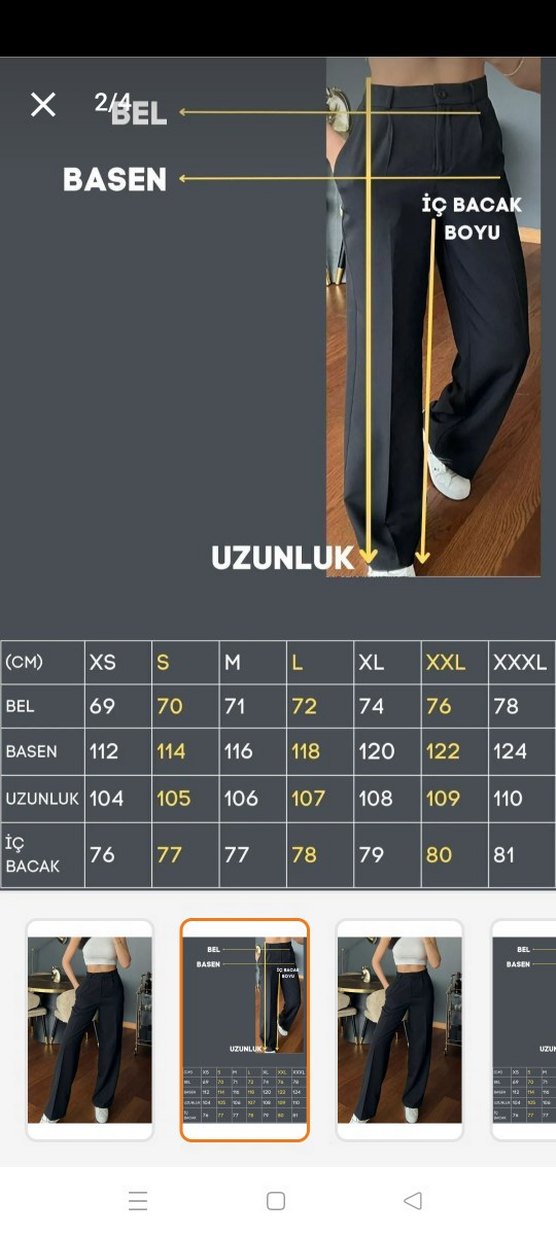 Palazzo Pantolon Oversize Orjinalin Kesim - Görsel 2