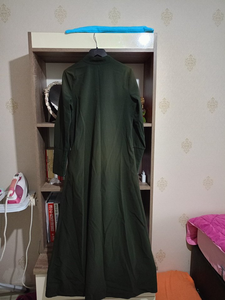 Diger Uzun Fermuarlı Yeşil Kap - Görsel 2