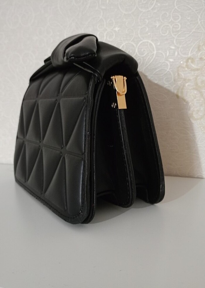 Kadın Fiyonk Detaylı Çapraz Çanta - Görsel 4