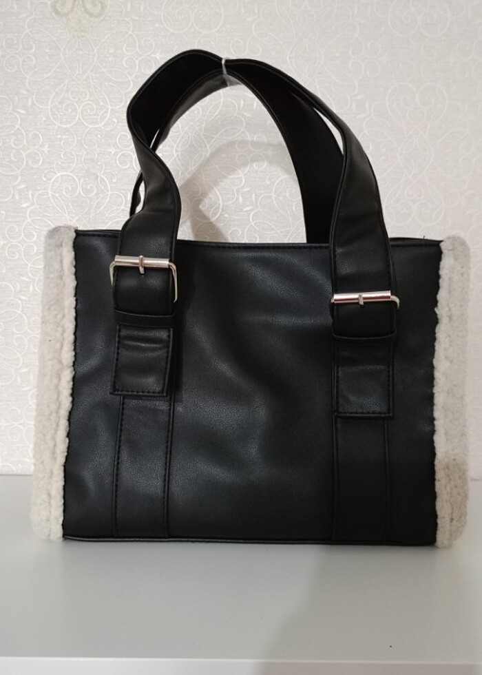 Kürk Detaylı Suni Deri Çapraz Çanta  - Görsel 5