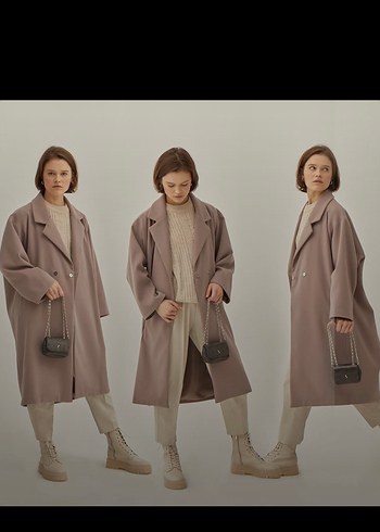 Suud Collection oversize tesettür kaban - Görsel 2