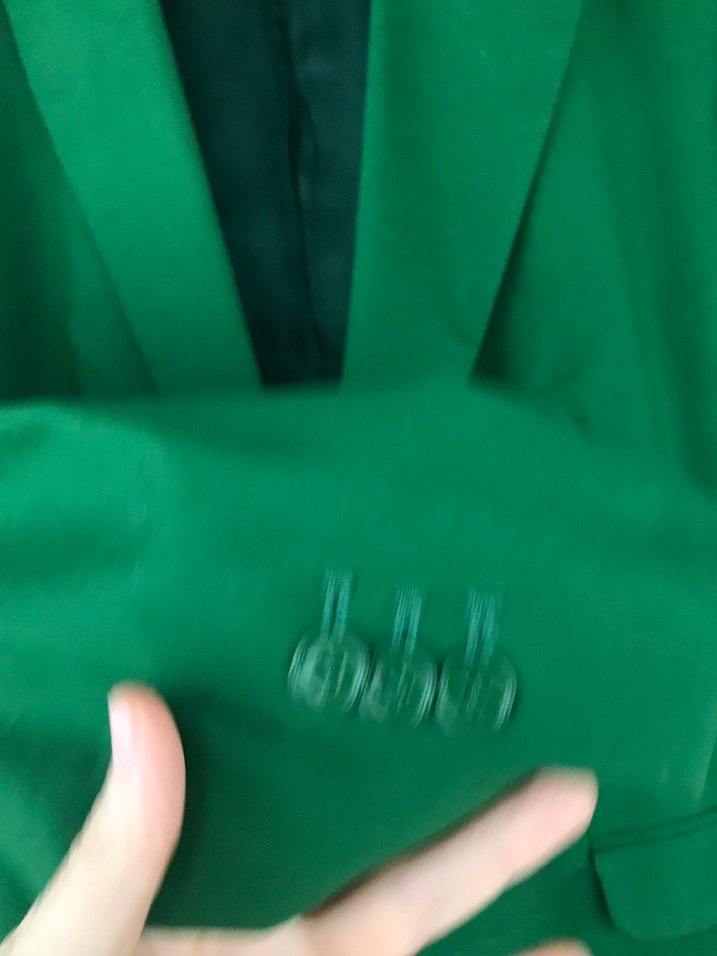 Yeşil Düğmeli Kadın Blazer Ceket - Görsel 4