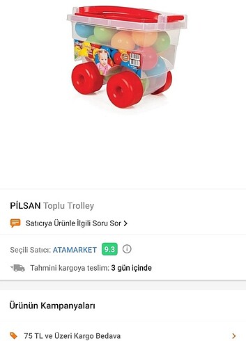 Beden Pilsan renkli toplar