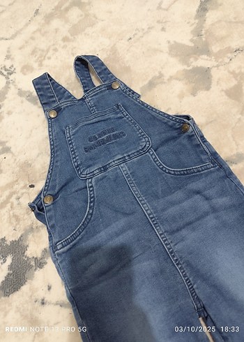 İkiz kot tulum & salopet - Görsel 2