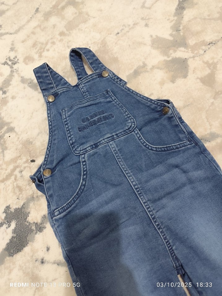 İkiz kot tulum & salopet - Görsel 2