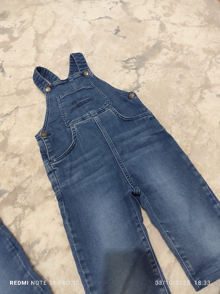 İkiz kot tulum & salopet - Görsel 3