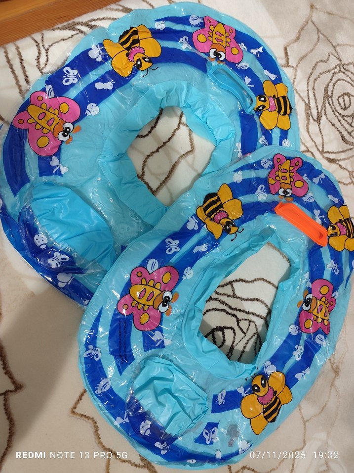 Renkli Mavi Çocuk Yüzme Simidi - Görsel 2