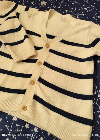 İkiz Erkek Çocuk Çizgili Triko Hırka - Görsel 5