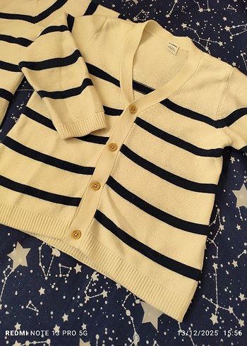 İkiz Erkek Çocuk Çizgili Triko Hırka - Görsel 3