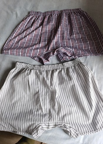 Erkek Gri Midi Boxer, Bol Kesim - Görsel 5