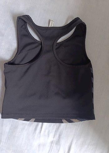 Siyah Yüksek Yakalı Atlet Crop Top - Görsel 7