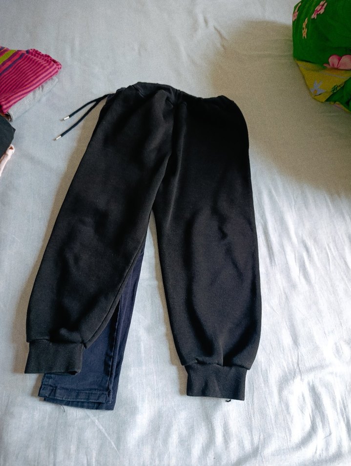 Erkek Çocuk Siyah Elastik Bel Kot Pantolon - Görsel 3