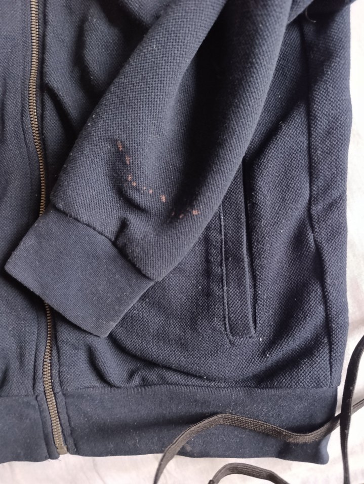 Erkek Lacivert Fermuarlı Kapüşonlu Sweatshirt - Görsel 5