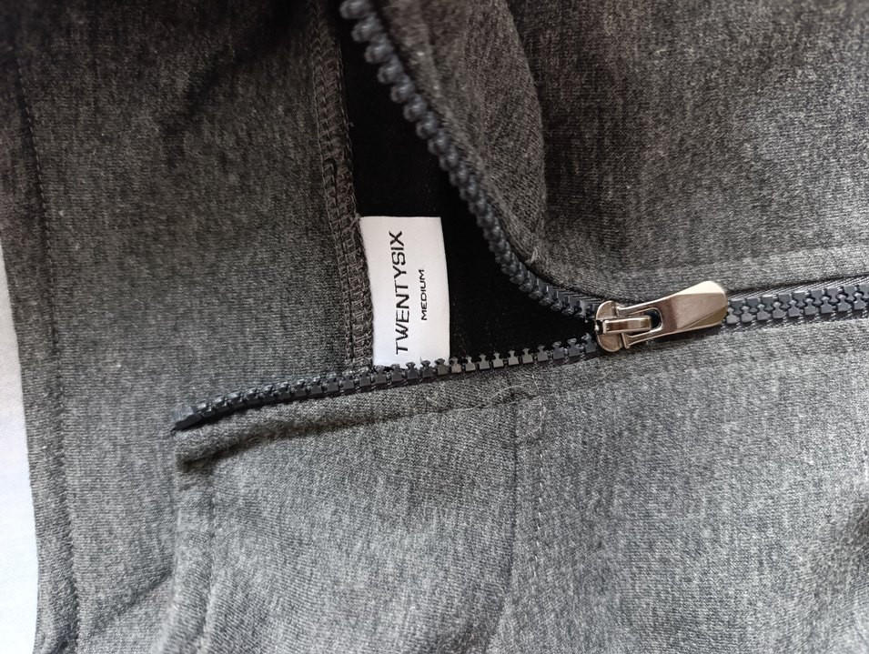 Gri Erkek Yarım Fermuarlı Polar Sweatshirt - Görsel 4