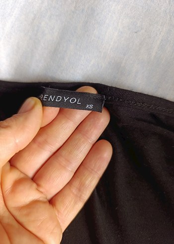 Siyah V Yaka Kemerli Kadın Bluz - Görsel 7