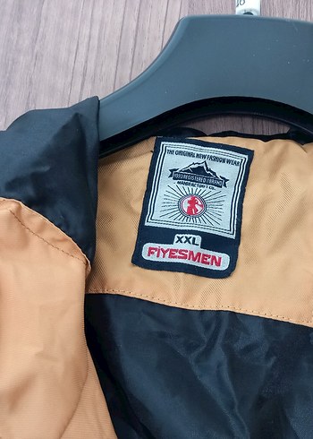 xxl Beden Sarı Siyah Fermuarlı Erkek Streetwear Mont