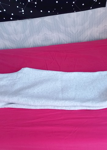 Gri Rahat Kesim Kadın Eşofman Altı büyük beden - Görsel 2