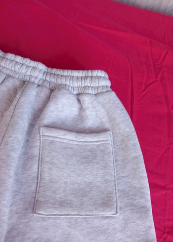 Gri Rahat Kesim Kadın Eşofman Altı büyük beden - Görsel 5