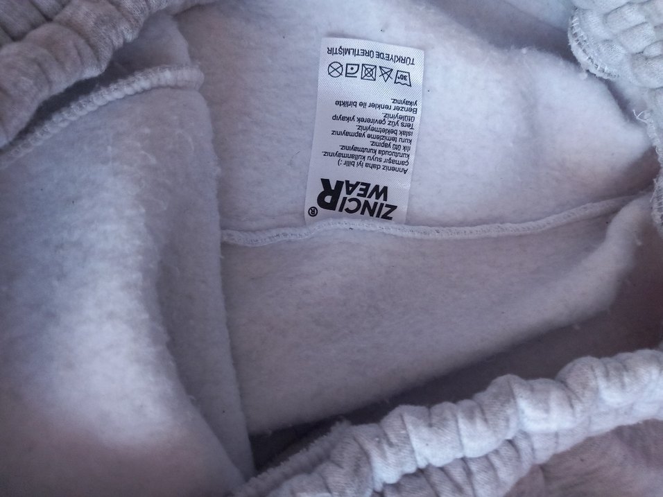 Gri Rahat Kesim Kadın Eşofman Altı büyük beden - Görsel 4