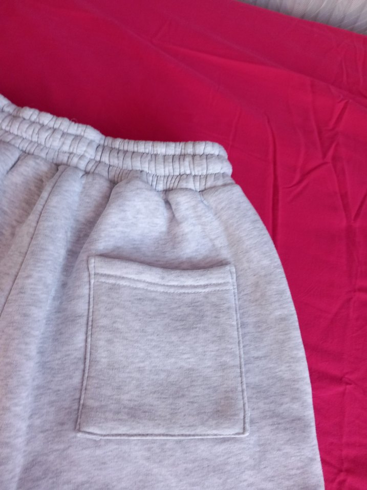 Gri Rahat Kesim Kadın Eşofman Altı büyük beden - Görsel 5