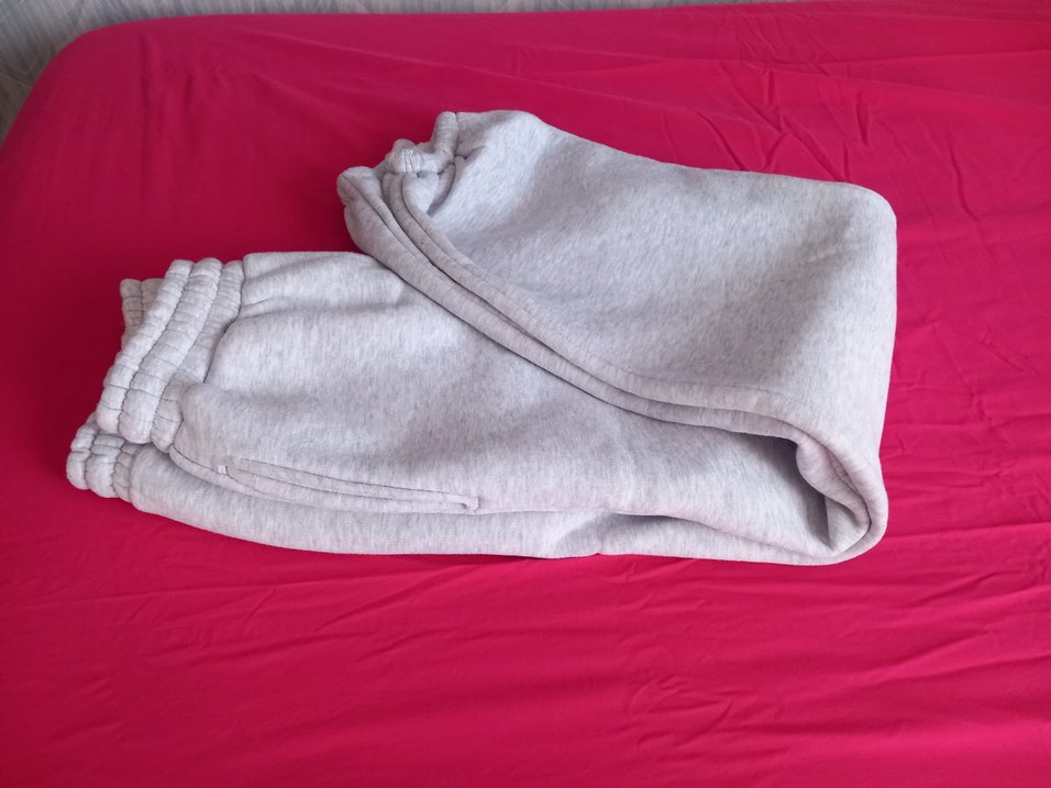 Gri Rahat Kesim Kadın Eşofman Altı büyük beden - Görsel 3