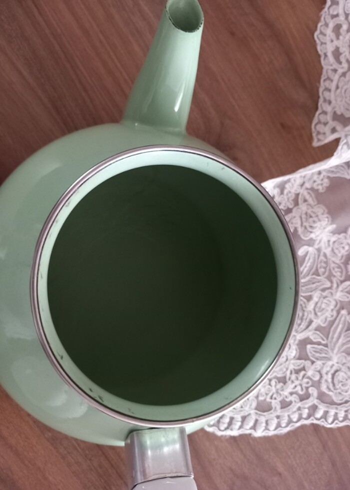 Emaye porselen çaydanlık - Görsel 5